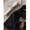 imageWomens Cherry Bow Graphic Tees Short Sleeve Crew Neck Summer T Shirt Tops for Women TrendyBlack Bow