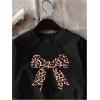 imageWomens Cherry Bow Graphic Tees Short Sleeve Crew Neck Summer T Shirt Tops for Women TrendyBlack Bow