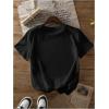 imageWomens Cherry Bow Graphic Tees Short Sleeve Crew Neck Summer T Shirt Tops for Women TrendyBlack Cherry