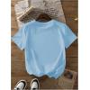 imageWomens Cherry Bow Graphic Tees Short Sleeve Crew Neck Summer T Shirt Tops for Women TrendyLight Blue