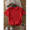 imageWomens Cherry Bow Graphic Tees Short Sleeve Crew Neck Summer T Shirt Tops for Women TrendyRed Cherry