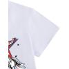 imageWomens Cherry Bow Graphic Tees Short Sleeve Crew Neck Summer T Shirt Tops for Women TrendyWestern White