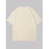 imageWomens Casual Cherry Bow Tees Graphic Letter Print Round Neck T Shirt Summer Short Sleeve Trendy TopsBeige Orange