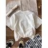 imageWomens Casual Cherry Bow Tees Graphic Letter Print Round Neck T Shirt Summer Short Sleeve Trendy TopsBrown Bow White