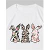 imageWomens Casual Cherry Bow Tees Graphic Letter Print Round Neck T Shirt Summer Short Sleeve Trendy TopsBunny White
