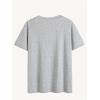 imageWomens Casual Cherry Bow Tees Graphic Letter Print Round Neck T Shirt Summer Short Sleeve Trendy TopsGrey
