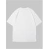 imageWomens Casual Cherry Bow Tees Graphic Letter Print Round Neck T Shirt Summer Short Sleeve Trendy TopsRabbit White