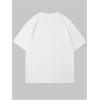 imageWomens Casual Cherry Bow Tees Graphic Letter Print Round Neck T Shirt Summer Short Sleeve Trendy TopsTropical White