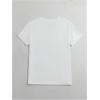 imageWomens Casual Cherry Bow Tees Graphic Letter Print Round Neck T Shirt Summer Short Sleeve Trendy TopsWhite