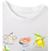 imageWomens Graphic Bow Short Sleeve Crewneck Crop Tops Slim Fit Y2K Cute T ShirtsCartoon White