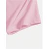 imageWomens Graphic Bow Short Sleeve Crewneck Crop Tops Slim Fit Y2K Cute T ShirtsLight Pink