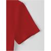 imageWomens Graphic Bow Short Sleeve Crewneck Crop Tops Slim Fit Y2K Cute T ShirtsRed