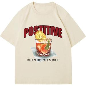 imageWomens Casual Cherry Bow Tees Graphic Letter Print Round Neck T Shirt Summer Short Sleeve Trendy TopsBeige Graphic
