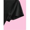 imageWomens Beach Graphic Tee Trendy Summer Short Sleeve Tee Shirts Crew Neck Crop Tops Bikini Print Preppy TopBlack