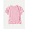 imageWomens Beach Graphic Tee Trendy Summer Short Sleeve Tee Shirts Crew Neck Crop Tops Bikini Print Preppy TopPink