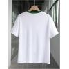 imageWomens Jersey Oversized Graphic Y2K T Shirts Number Print V Neck Drop Shoulder Streetwear Tee TopsGreen