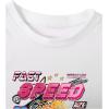 imageWomens Y2K Graphic Shirt Cherry Print Short Sleeve Slim Fitted Summer Vintage Cropped TeeCar White Pink