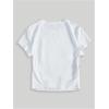 imageWomens Y2K Graphic Shirt Cherry Print Short Sleeve Slim Fitted Summer Vintage Cropped TeeCup White