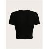 imageWomens Y2k Camo Maple Leaf Print Crop T Shirts Crew Neck Short Sleeve Slim Fit Tops Grunge Going OutBlack and Pink