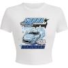 White Blue Car