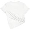 imageWomens Bow Print T Shirt Short Sleeve Crew Neck Summer Casual Tee ShirtsWhite