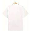imageWomens Cherry Print Tee Shirt Short Sleeve Crew Neck Drop Shoulder Vintage Tee TopsWhite Floral
