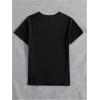 imageWomens Gothic Heart Graphic Tees Short Sleeve Crew Neck Slim Fit T Shirt Vintage Y2K TopsBlack Graphic