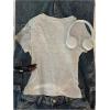 imageWomens Gothic Heart Graphic Tees Short Sleeve Crew Neck Slim Fit T Shirt Vintage Y2K TopsLight Grey