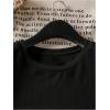 imageWomens Graphic Letter Tee Crew Neck Drop Shoulder Trendy Summer T Shirt Short Sleeve Vintage Car Print TopBlack and Red
