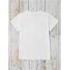 imageWomens Graphic Letter Tee Crew Neck Drop Shoulder Trendy Summer T Shirt Short Sleeve Vintage Car Print TopCamo Letter White