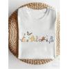 imageWomens Graphic Letter Tee Crew Neck Drop Shoulder Trendy Summer T Shirt Short Sleeve Vintage Car Print TopCartoon White
