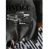 imageWomens Graphic Letter Tee Crew Neck Drop Shoulder Trendy Summer T Shirt Short Sleeve Vintage Car Print TopDark Grey