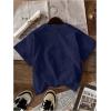 imageWomens Graphic Letter Tee Crew Neck Drop Shoulder Trendy Summer T Shirt Short Sleeve Vintage Car Print TopDeep Blue