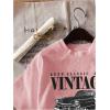 imageWomens Graphic Letter Tee Crew Neck Drop Shoulder Trendy Summer T Shirt Short Sleeve Vintage Car Print TopDusty Pink
