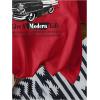 imageWomens Graphic Letter Tee Crew Neck Drop Shoulder Trendy Summer T Shirt Short Sleeve Vintage Car Print TopRed and Black