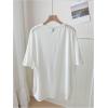 imageWomens Graphic Letter Tee Crew Neck Drop Shoulder Trendy Summer T Shirt Short Sleeve Vintage Car Print TopWhite With Patterned
