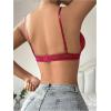 imageWomens Lace Scallop Trim Wireless Bra Adjustable Straps Bralettes Lingerie Pack of 4Grey