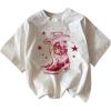 White Red Patterned