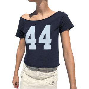 imageWomens Jersey Top Off The Shoulder Number Graphic Tee Short Sleeve Slim Fit Vintage Going Out TshirtsDark Blue