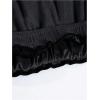 imageMens Baggy Pants Tie Front Drawstring Waist Corduroy Pants Casual Loose Straight Leg Pants TrousersDark Grey