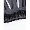 imageMens Baggy Pants Tie Front Drawstring Waist Corduroy Pants Casual Loose Straight Leg Pants TrousersSolid Grey