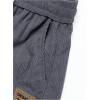 imageMens Baggy Pants Tie Front Drawstring Waist Corduroy Pants Casual Loose Straight Leg Pants TrousersSolid Grey