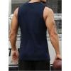 imageMens Crewneck Sleeveless Tank Tops Casual Graphic Vest Top Vintage Summer Tee Shirts StreetwearDeep Blue
