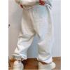 imageMens Graphic Letter Print Sweatpants Drawstring Waist Tie Front Workout Pants Jogger Pants with PocketLight Grey