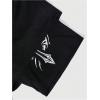 imageMens Graphic Shorts 2 in 1 Drawstring Waist Goth Gym Track Liner Cross Print Bottoms with PocketsBlack
