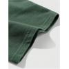 imageMens Graphic Tee Shirt Oversized Drop Shoulder Vintage TShirt Letter Print Streetwear Casual Summer TopsDark Green