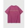 imageMens Graphic Tee Shirt Oversized Drop Shoulder Vintage TShirt Letter Print Streetwear Casual Summer TopsHot Pink