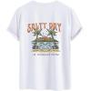 imageMens Graphic Tees Floral Print Short Sleeve Crew Neck Vintage Tee Shirt Casual Summer Tee TopsWhite Graphic