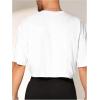 imageMens Graphic Tees Short Sleeve Crew Neck Drop Shoulder Cropped T Shirt Summer Funny Tee ShirtsWhite