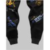 imageMens Jogger Sweatpants Letter Graphic Drawstring Waist Casual Gym Workout Athletic Jogger PantsBlack Blue Yellow